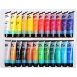 Mont Marte Acrylic Paints Set - 24 Pieces, 36ml Tubes